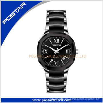 Relojes de acero inoxidable y cerámica Relojes de moda para hombre deportivos